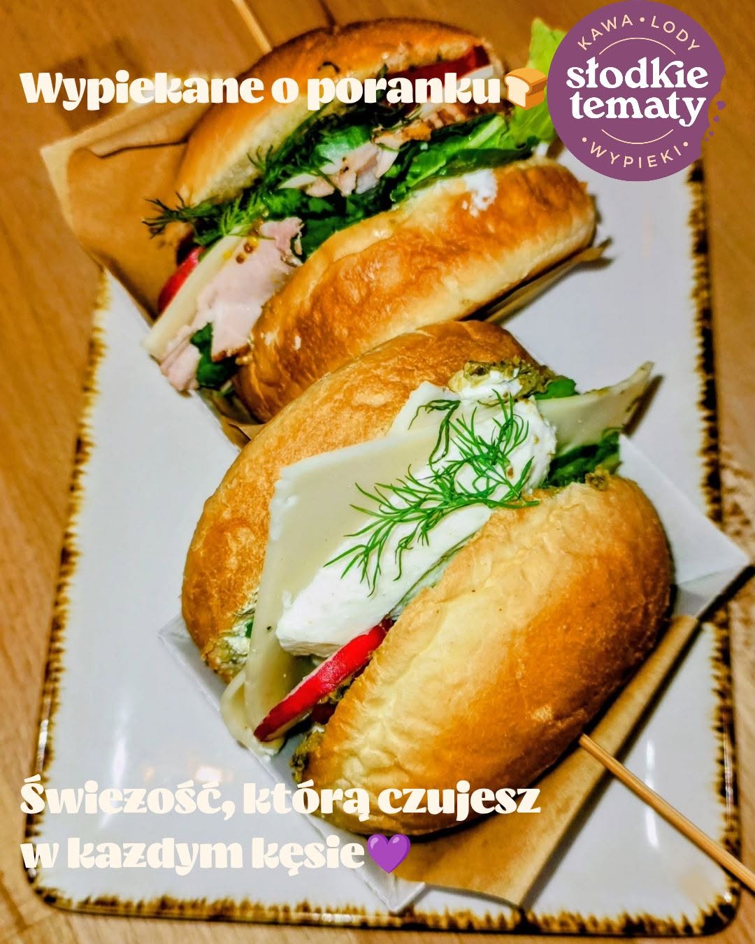 Śniadaniowe croissanty Słodkie Tematy
